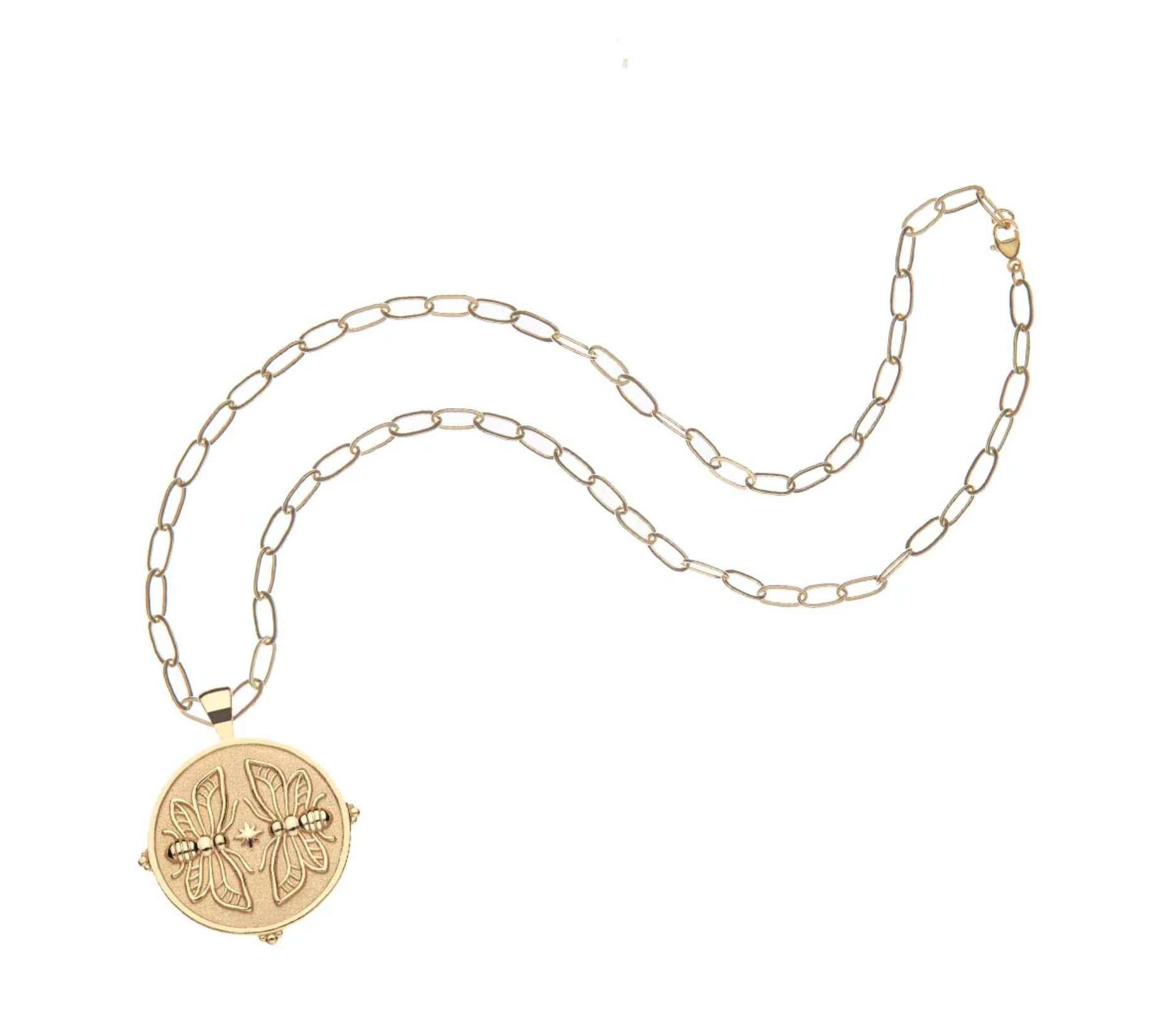 JANE WIN Sisters Forever Pendant w/18" Drawn Link Chain