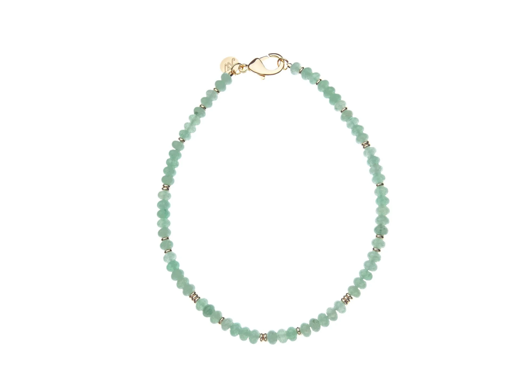 JANE WIN Gumdrop Beaded Necklace Jade