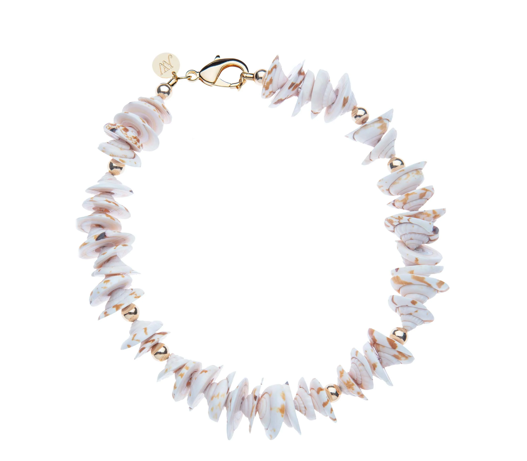 JANE WIN Shell Beaded Necklace