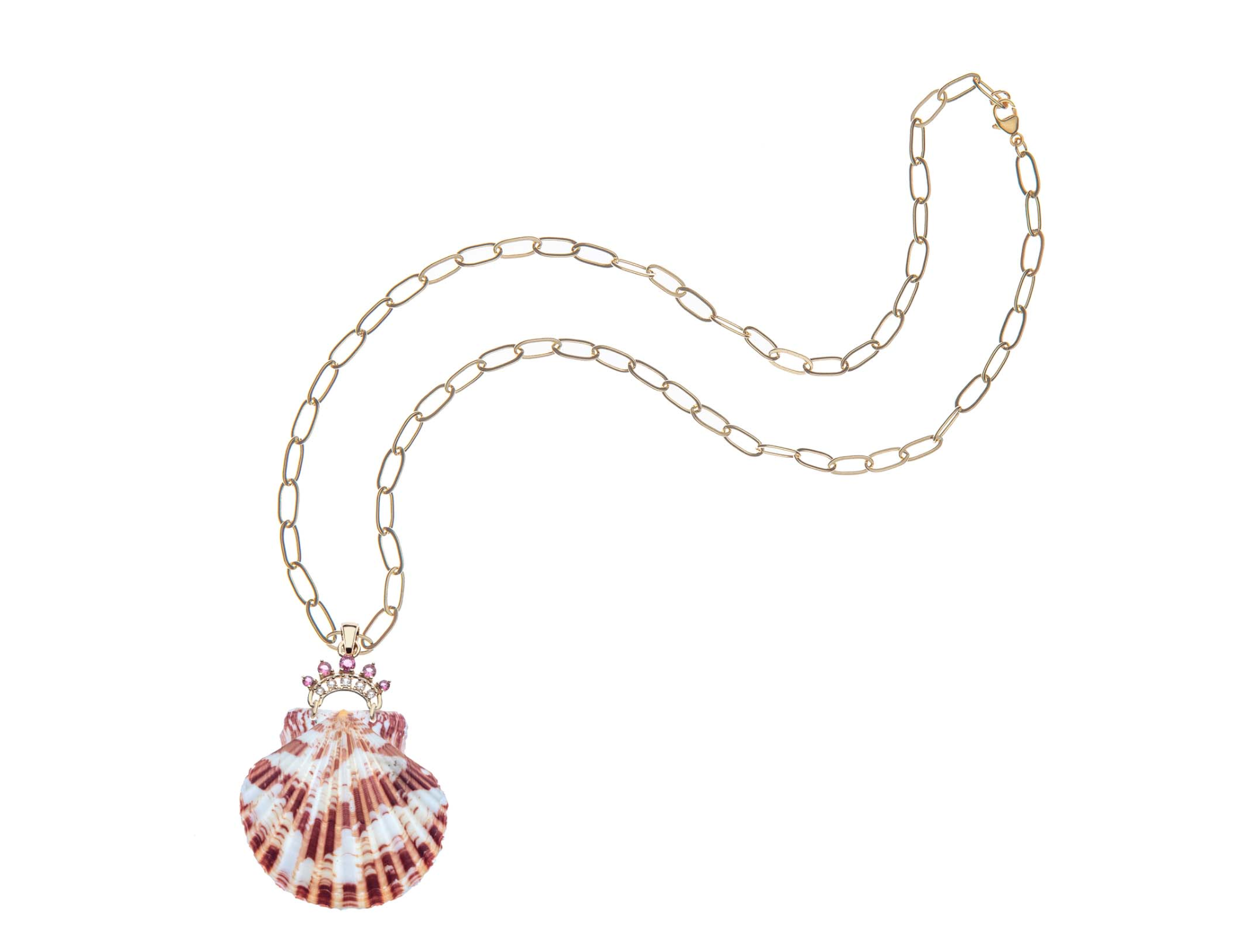 JANE WIN Inspiration Queen of the Sea Pendant w/ 18"Drawn Link Chain