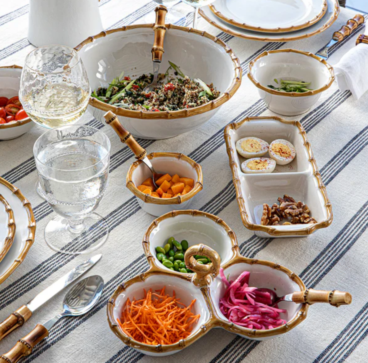 JULISKA Bamboo Rice Bowl-Set/4