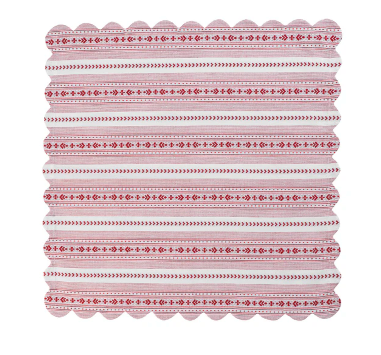 JULISKA Villa Stripe Napkin Set/4 - Red