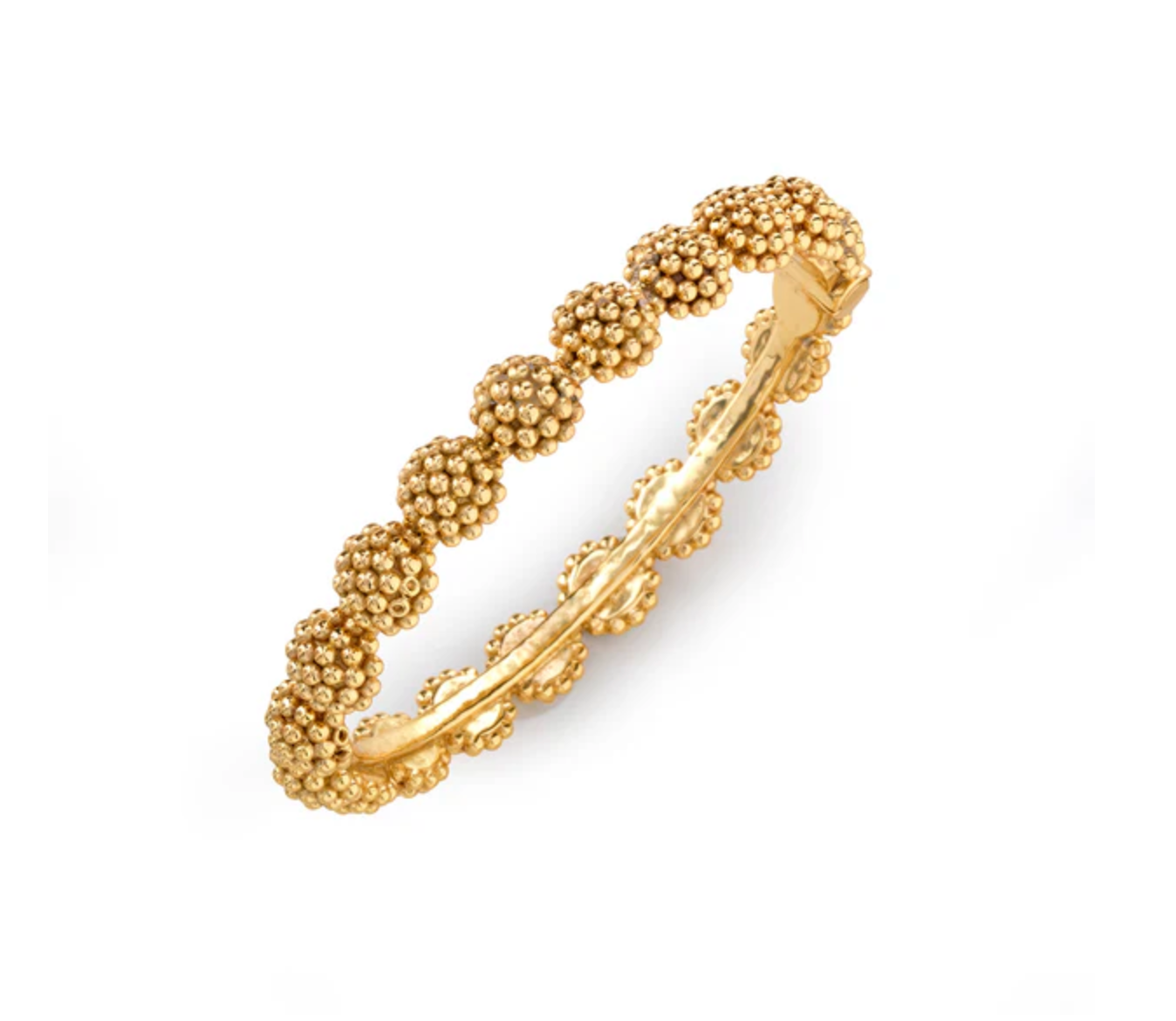 CAPUCINE DE WULF Berry Eternity Hinged Bangle Gold