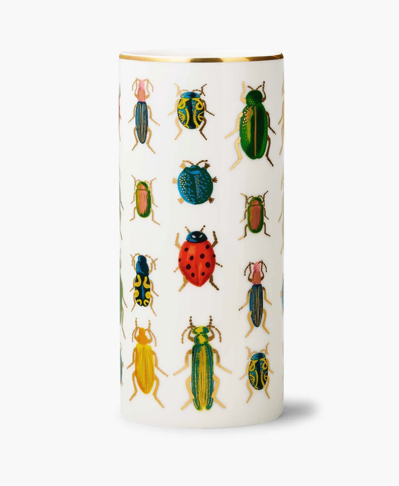 RIFLE PAPER CO. Porcelain Vase Beetles & Bugs
