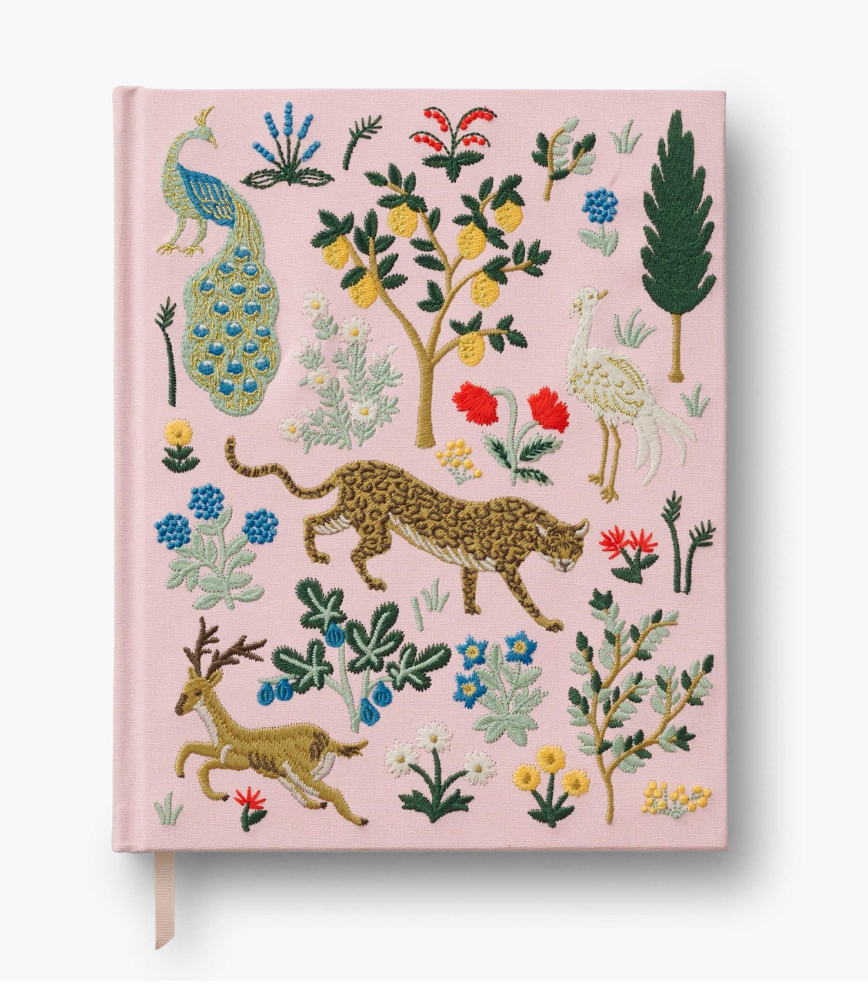 RIFLE PAPER CO. Embroidered Sketchbook Menagerie
