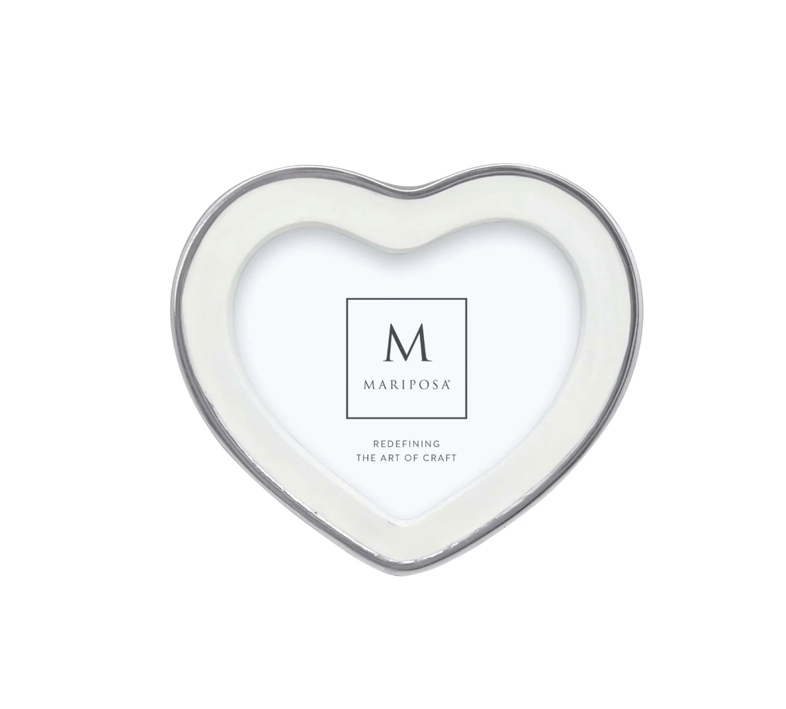MARIPOSA Signature White Heart Frame
