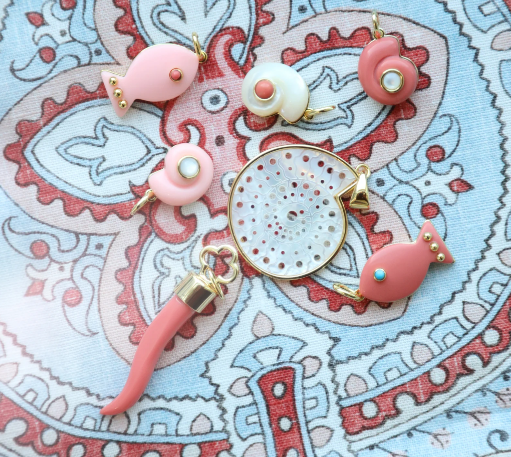 ASHA Madaket Fish Charm Pink