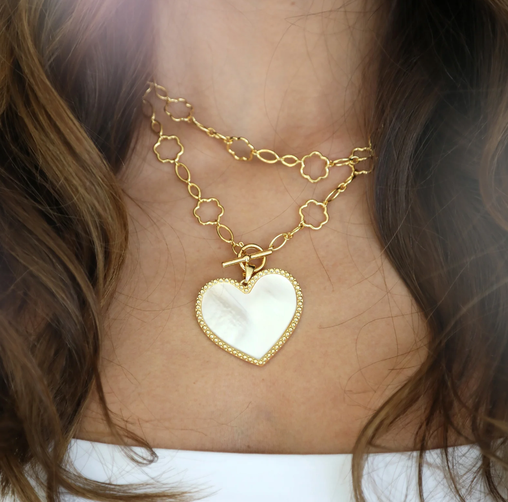 ASHA Beaded Heart Pendant