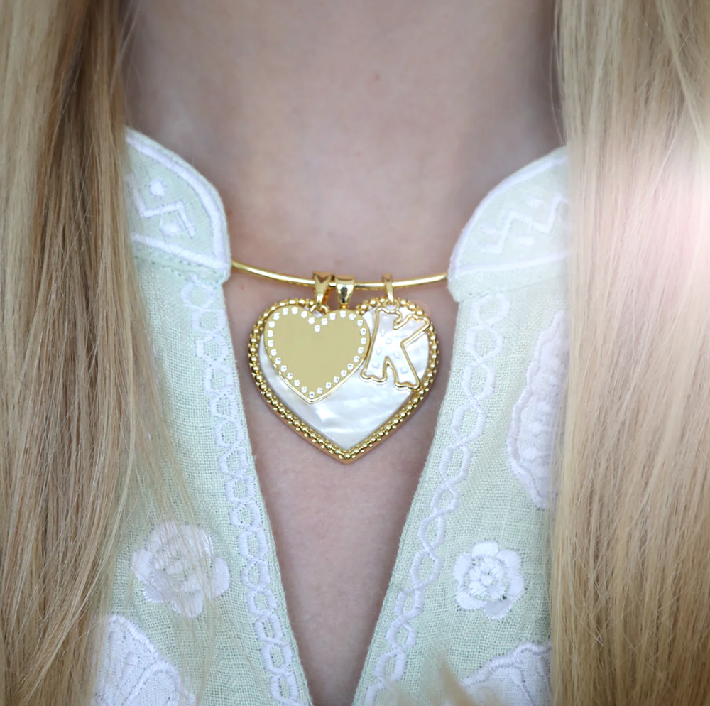 ASHA Beaded Heart Pendant