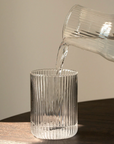 Ribbed Carafe Clear