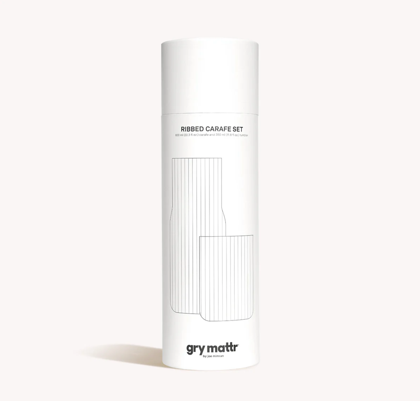 Ribbed Carafe Clear