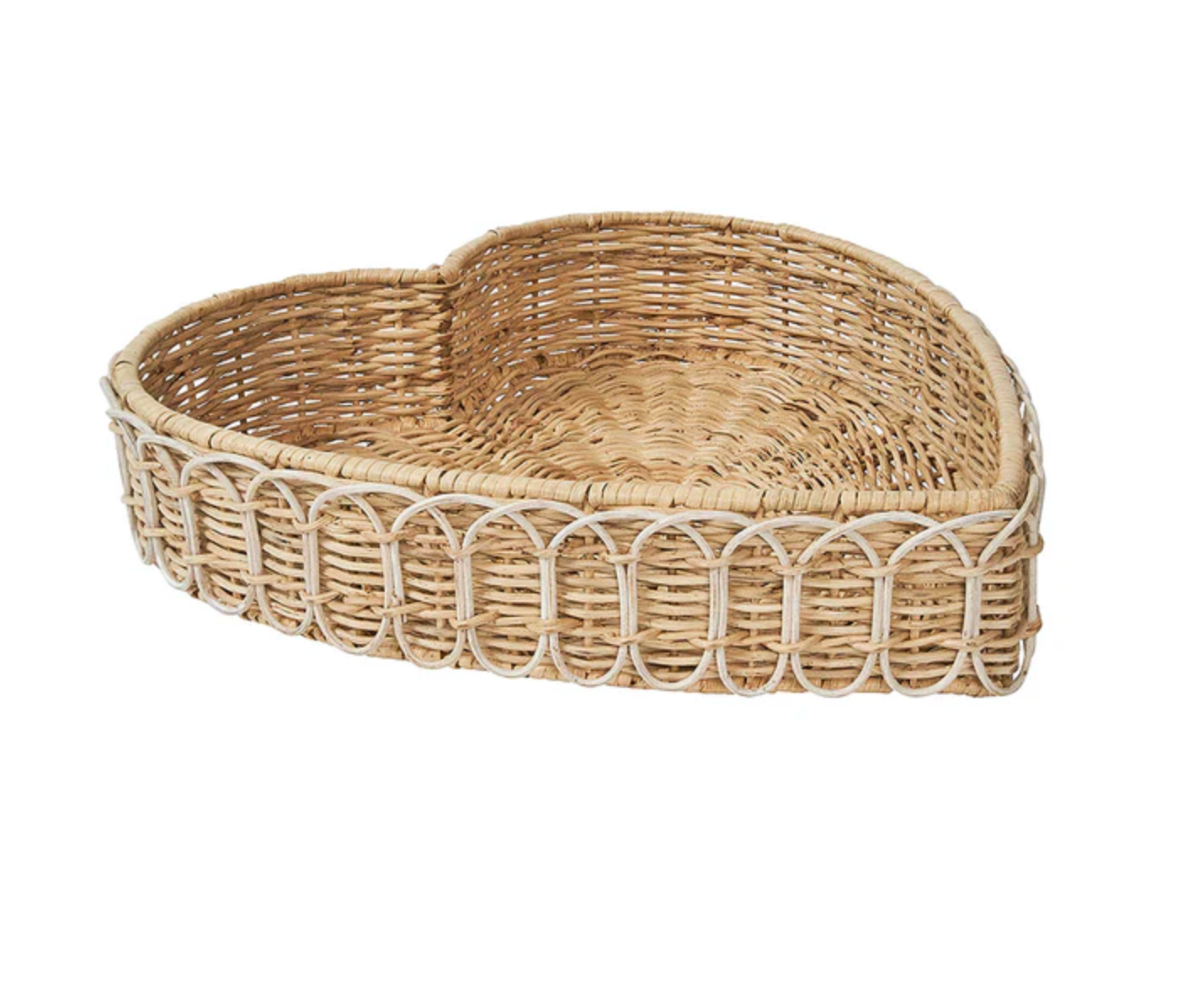 JULISKA Provence Rattan Heart Tray