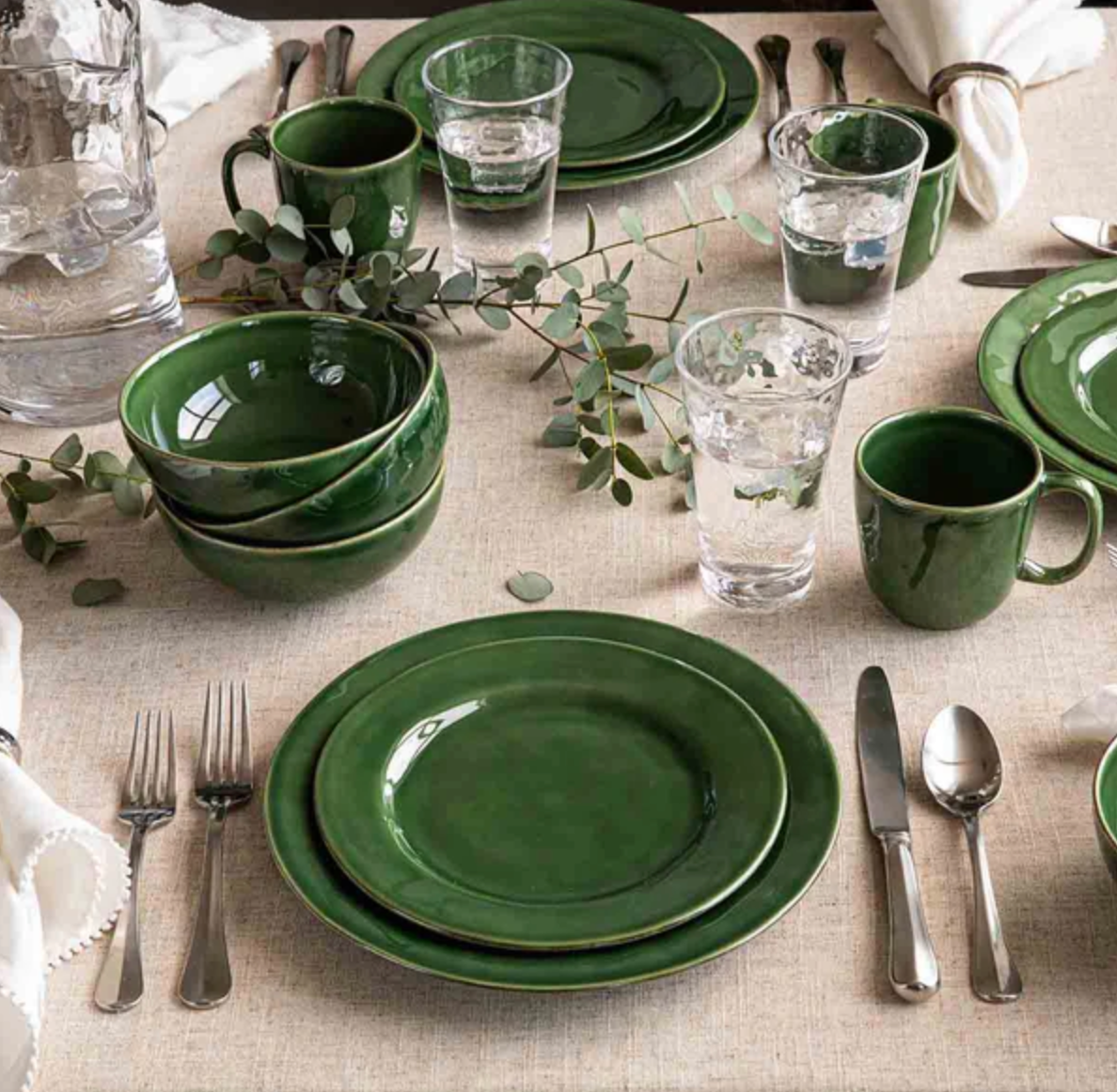 JULISKA Puro Cereal/Ice Cream Bowl Basil- Set/4