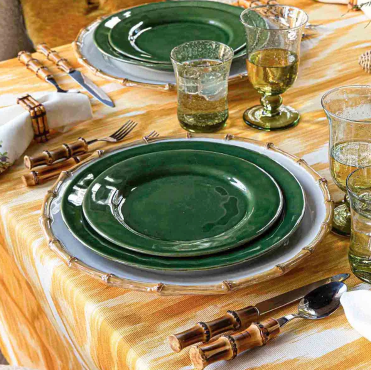 JULISKA Puro Dessert/Salad Plate Basil- Set/4