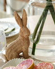 Wicker Weave Easter Bunnies-Set/2