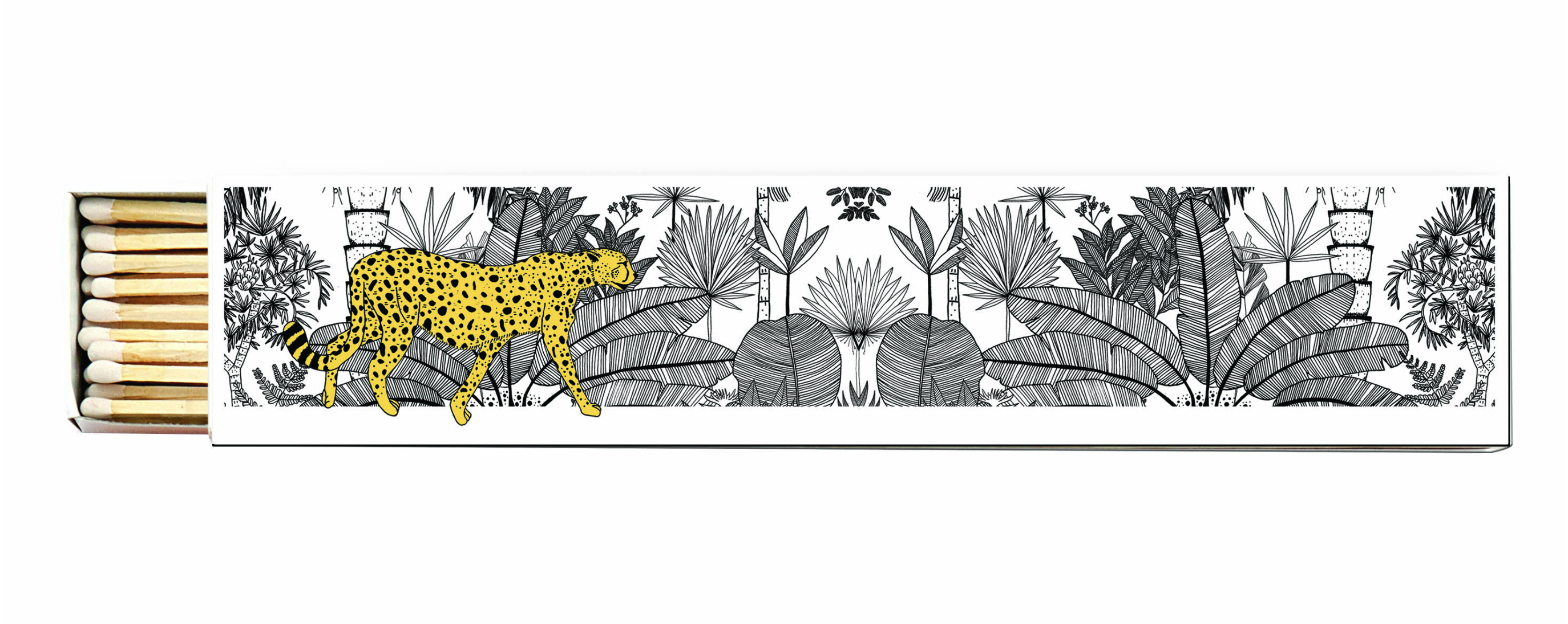 Cheetah in White Jungle Luxury Long Matches