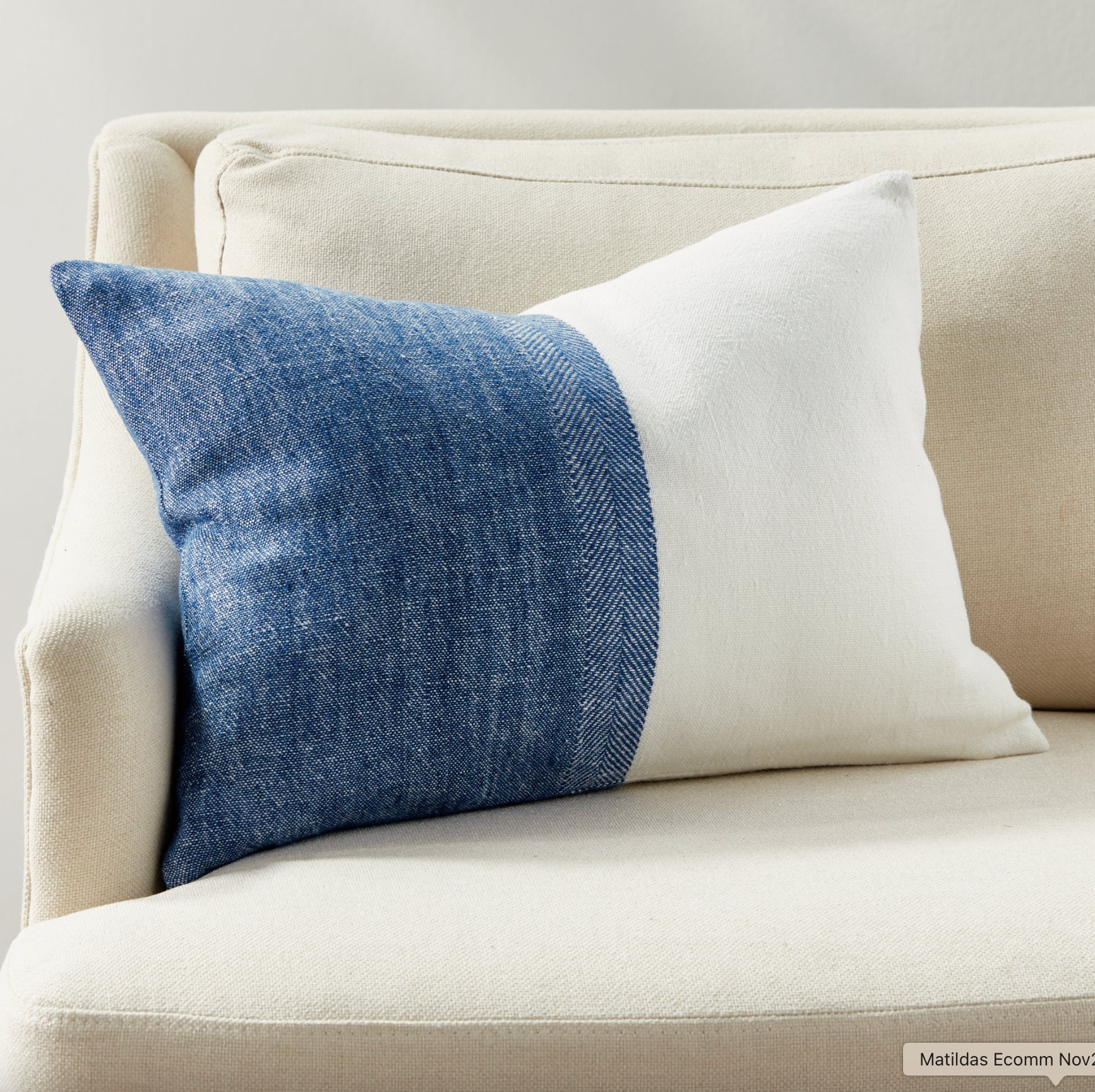 Jules European Linen Lumbar Pillow
