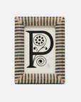 Toluca Frame Navy & Natural Stripe Raffia