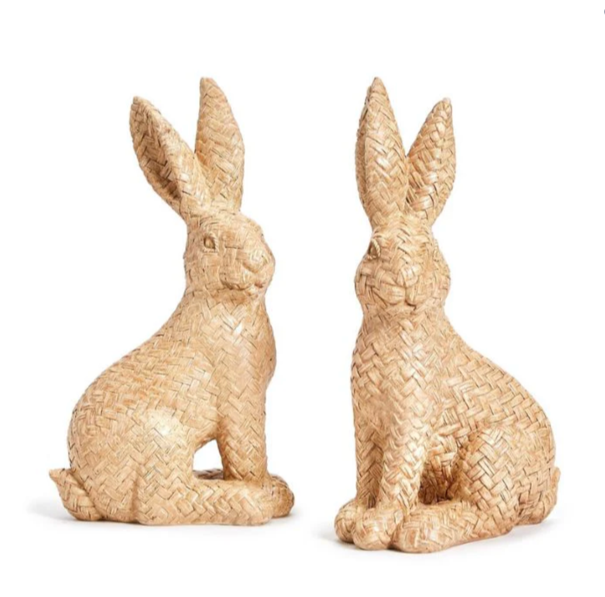 Rattan Weave Easter Bunnies-Set/2