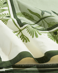 MAISON VENU Tulleries Evergreen Tablecloth 127" x 72"