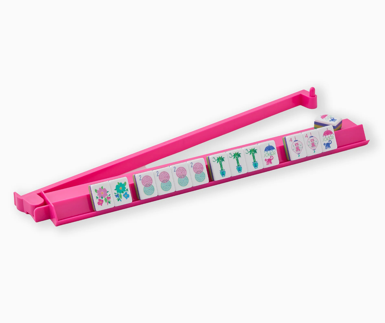 OH MY MAHJONG Hot Pink Acrylic Rack & Pusher Set