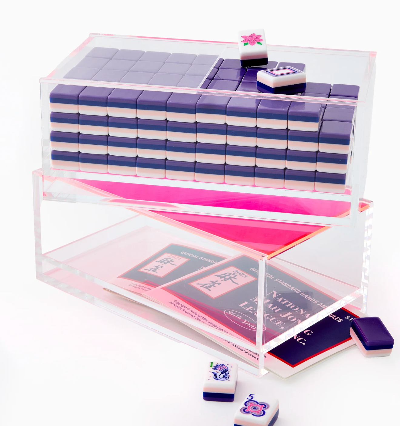 OH MY MAHJONG Acrylic Tile Storage Box