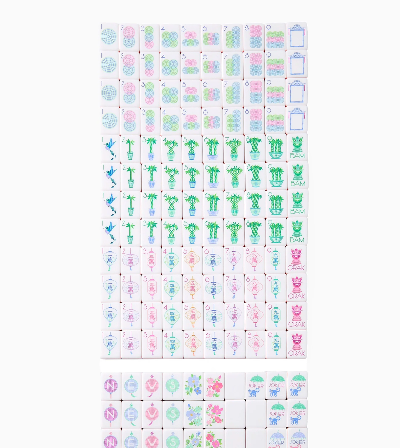 OH MY MAHJONG Luminaire Tiles