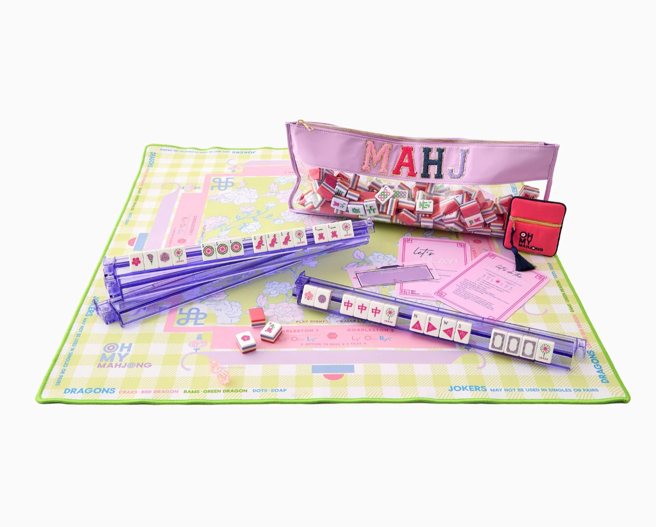 OH MY MAHJONG Garden Party Mat