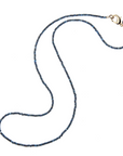 JANE WIN Diamond Cut Double Wrap Beaded Necklace Kyanite