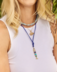 JANE WIN Gumdrop Necklace Sky Blue Jade