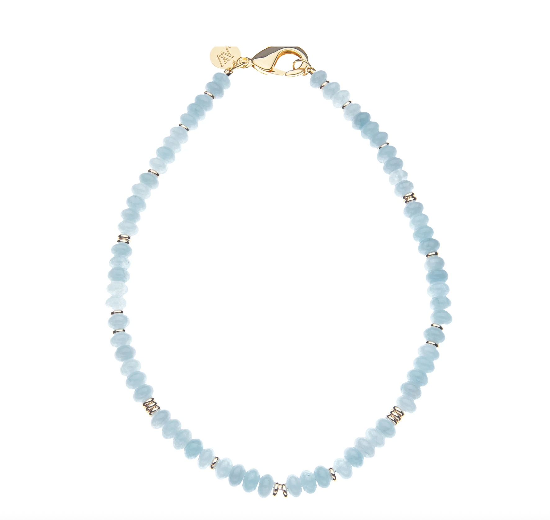 JANE WIN Gumdrop Necklace Sky Blue Jade