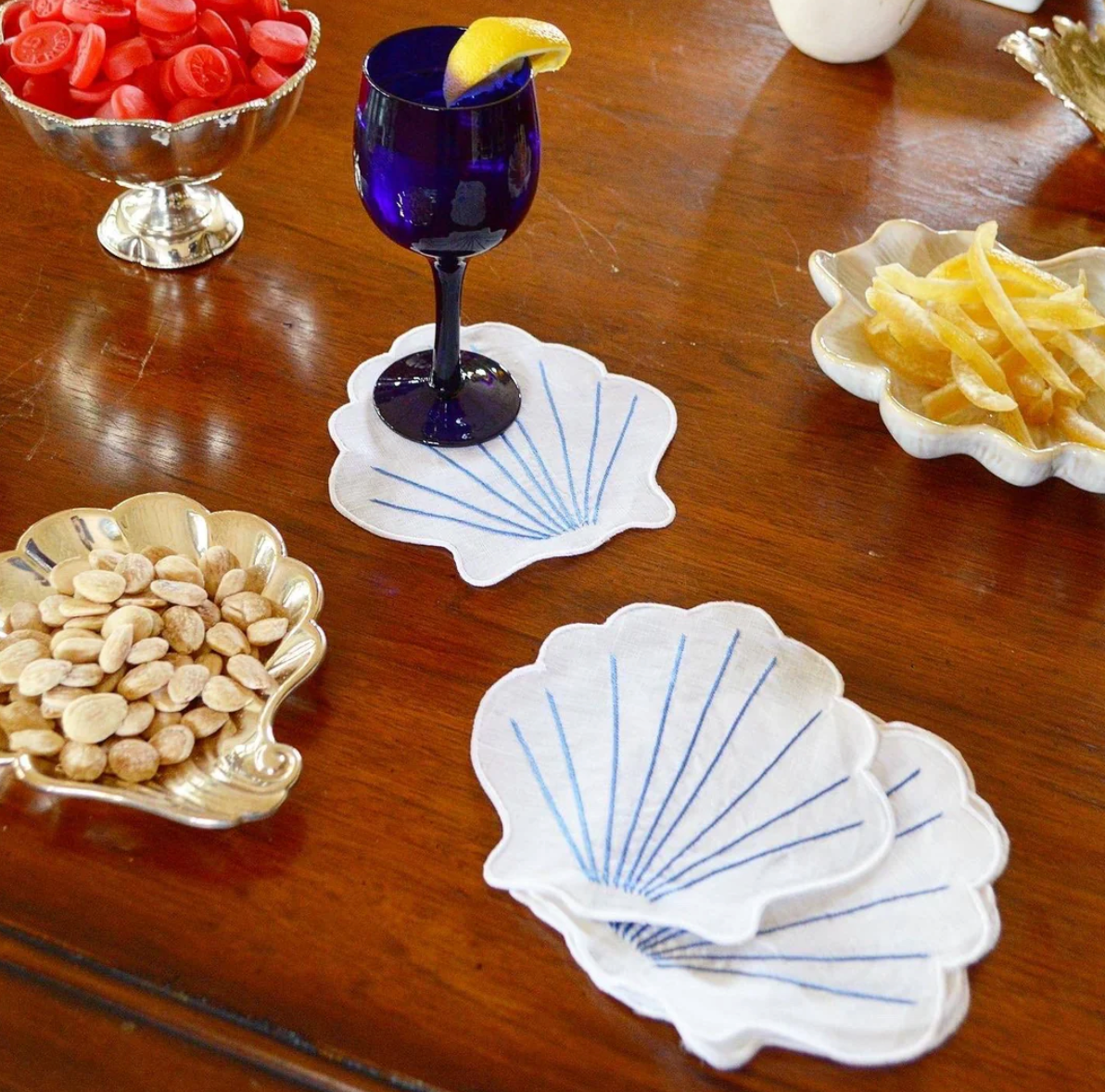 Coquilles Cocktail Napkins- Set/4