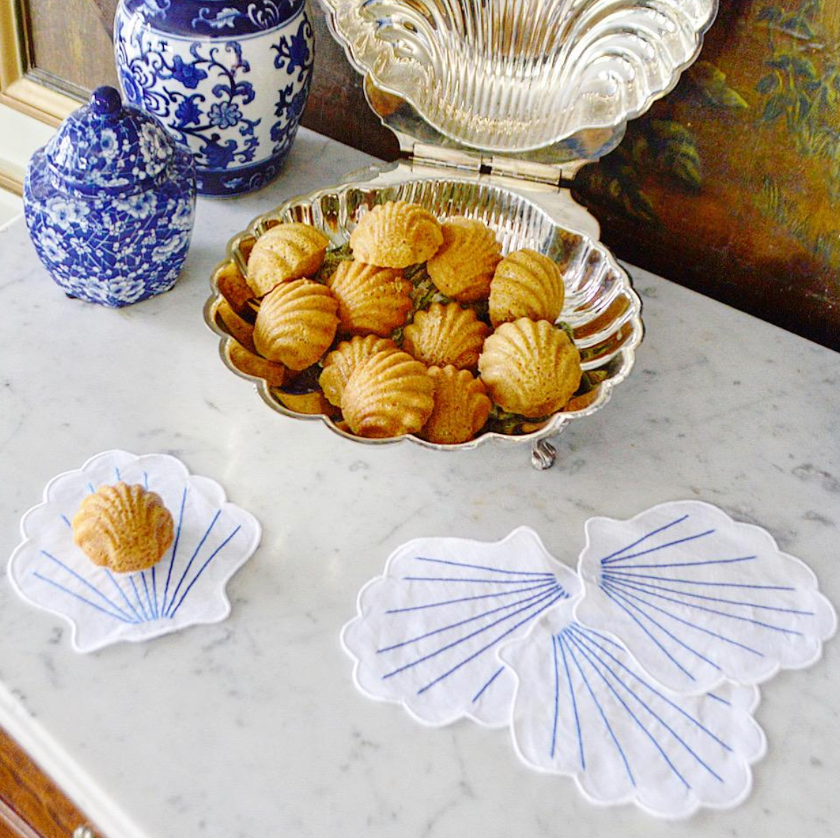 Coquilles Cocktail Napkins- Set/4