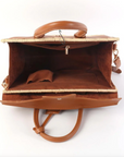 Margo Wicker Handbag Camel