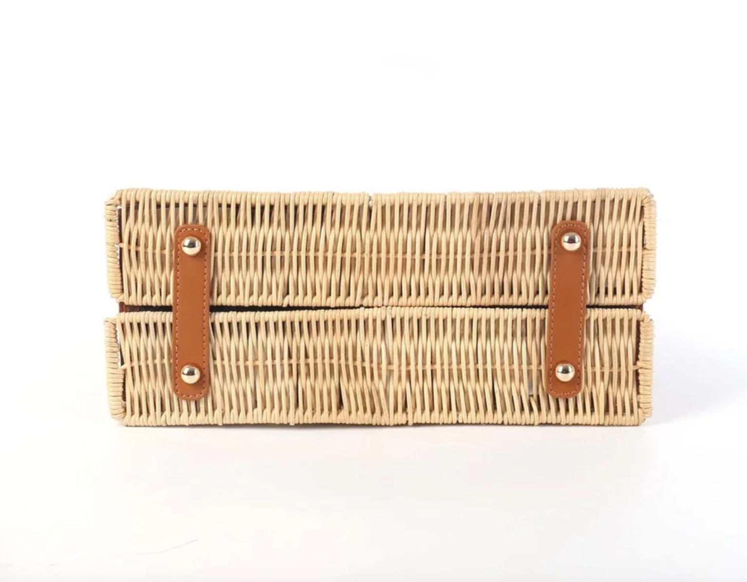 Margo Wicker Handbag Camel