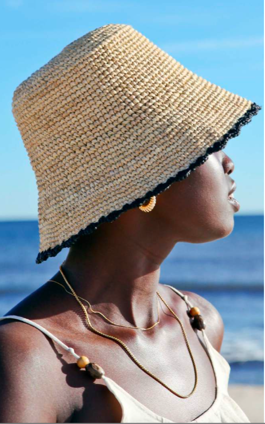 Yayi Bucket Hat w/ Black Trim