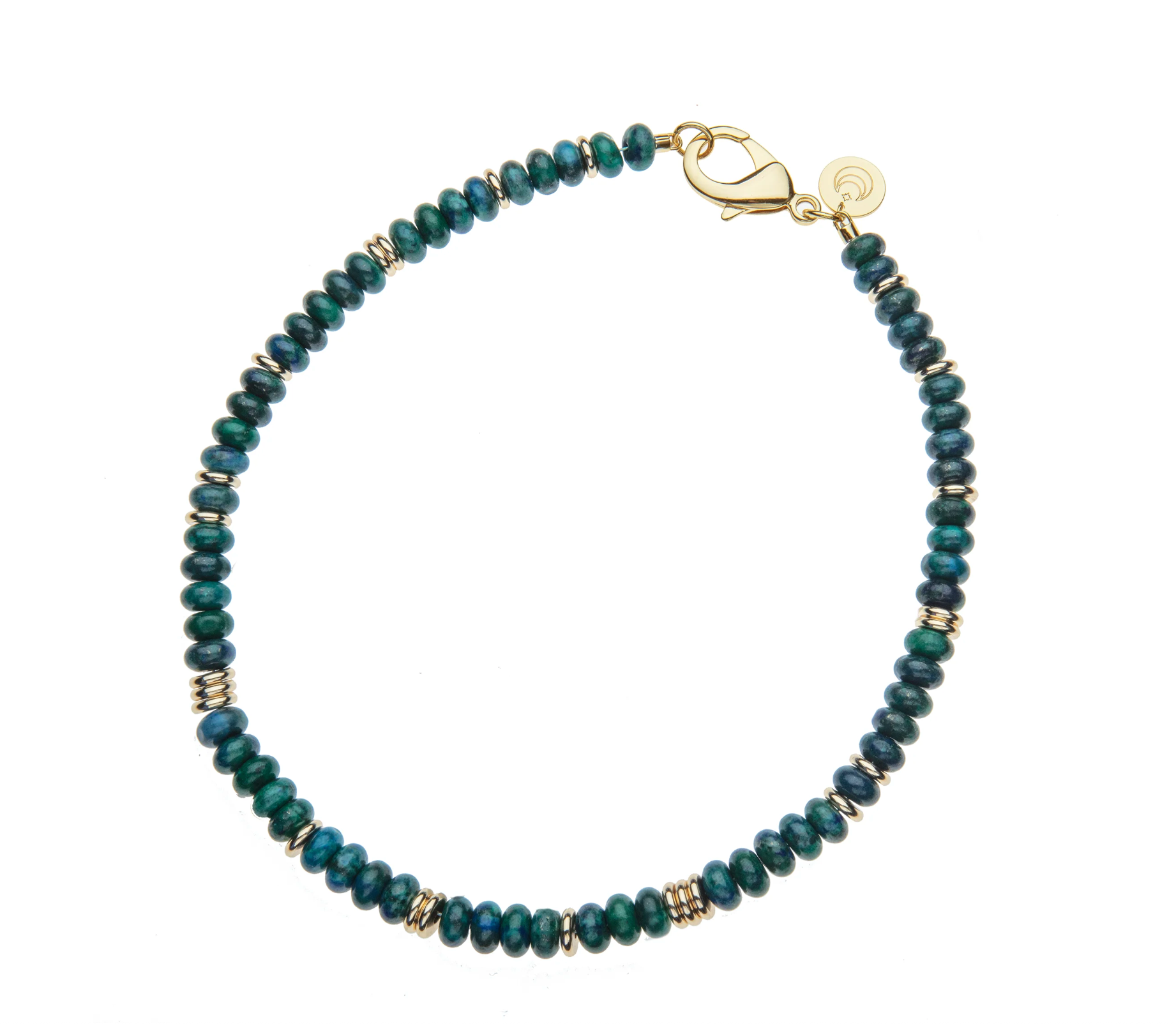 JANE WIN Gumdrop Beaded Necklace Phoenix Turquoise