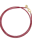 JANE WIN Double Wrap Beaded Necklace Crimson Coral