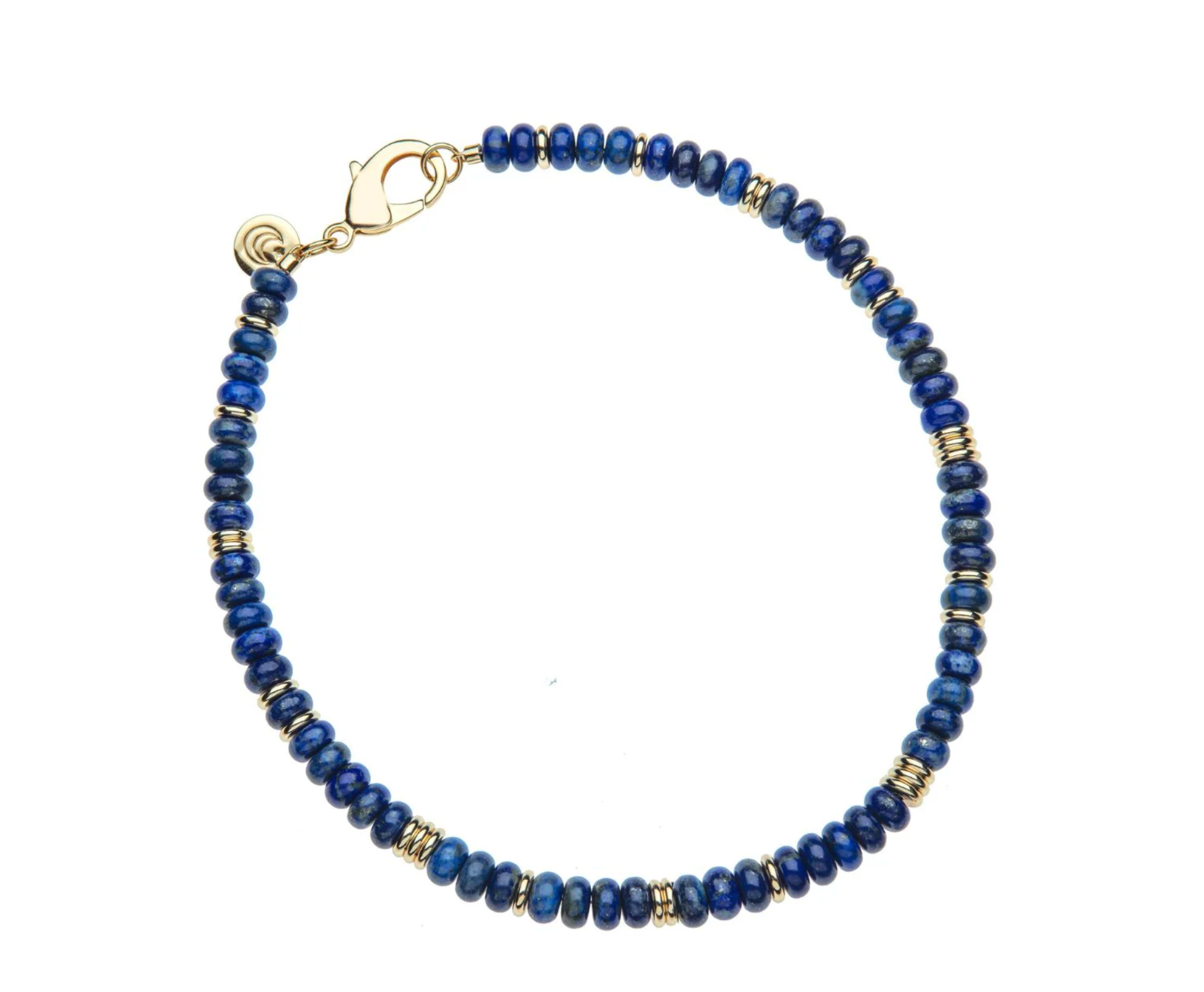 JANE WIN Gumdrop Beaded Necklace Lapis