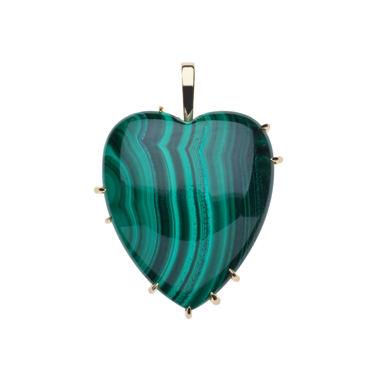 JANE WIN LOVE Carry Your Heart Pendant Malachite