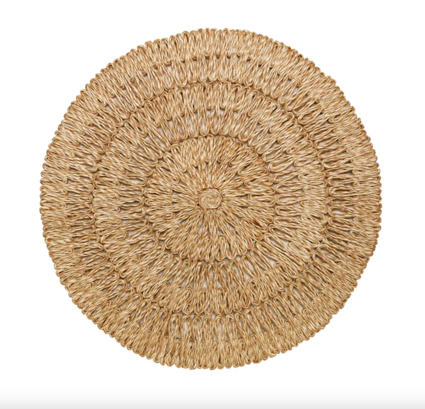 JULISKA Straw Loop Placemat Natural-Set/4