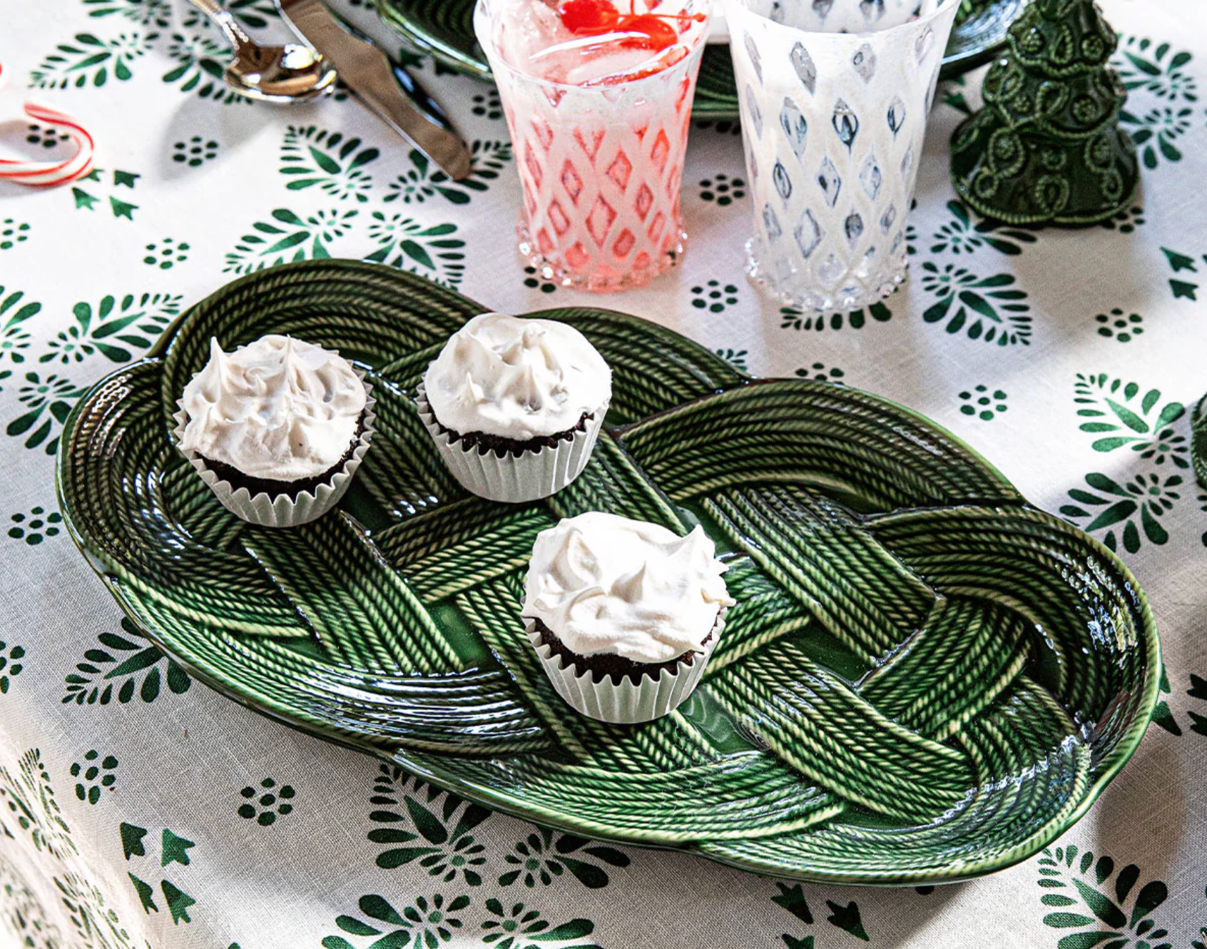 JULISKA Le Panier Mystic Knot Hostess Tray Basil