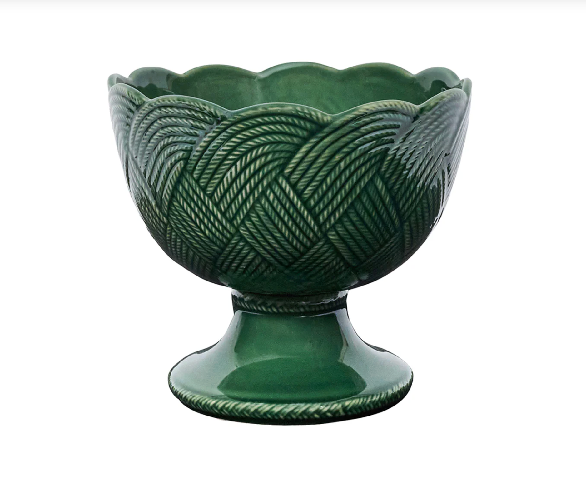 JULISKA Le Panier Mystic Knot Footed Bowl Basil