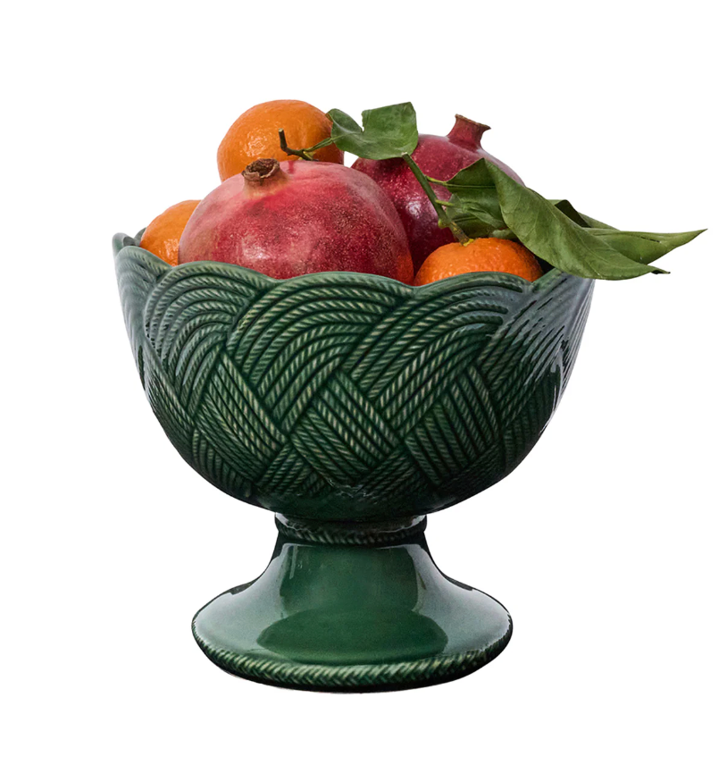 JULISKA Le Panier Mystic Knot Footed Bowl Basil