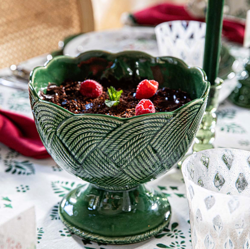 JULISKA Le Panier Mystic Knot Footed Bowl Basil