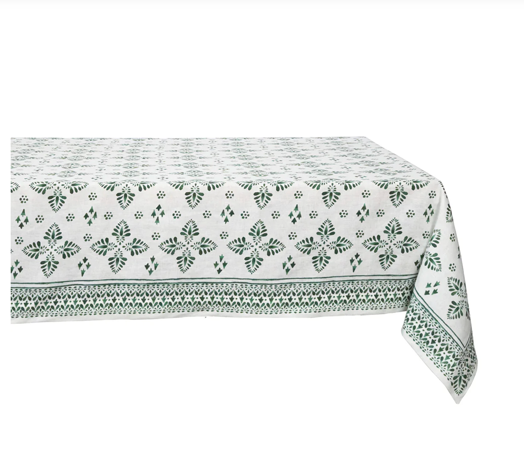 JULISKA Iberian Border Tablecloth Evergreen