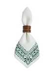 JULISKA Iberian Border Napkin Set/4 Evergreen