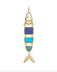 JANE WIN Carpe Diem Fish Pendant w/ Delicate Adjustable Chain