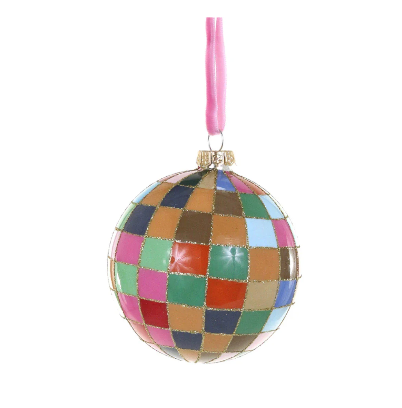 Colorful Check Bauble