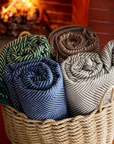 CHAPPY WRAP Harborview Herringbone Navy Original
